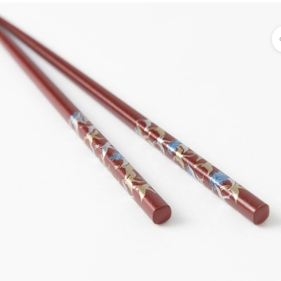 New! Lucky Crane Yamanaka Lacquer Pair Reusable Chopsticks set - Picture 4 of 7